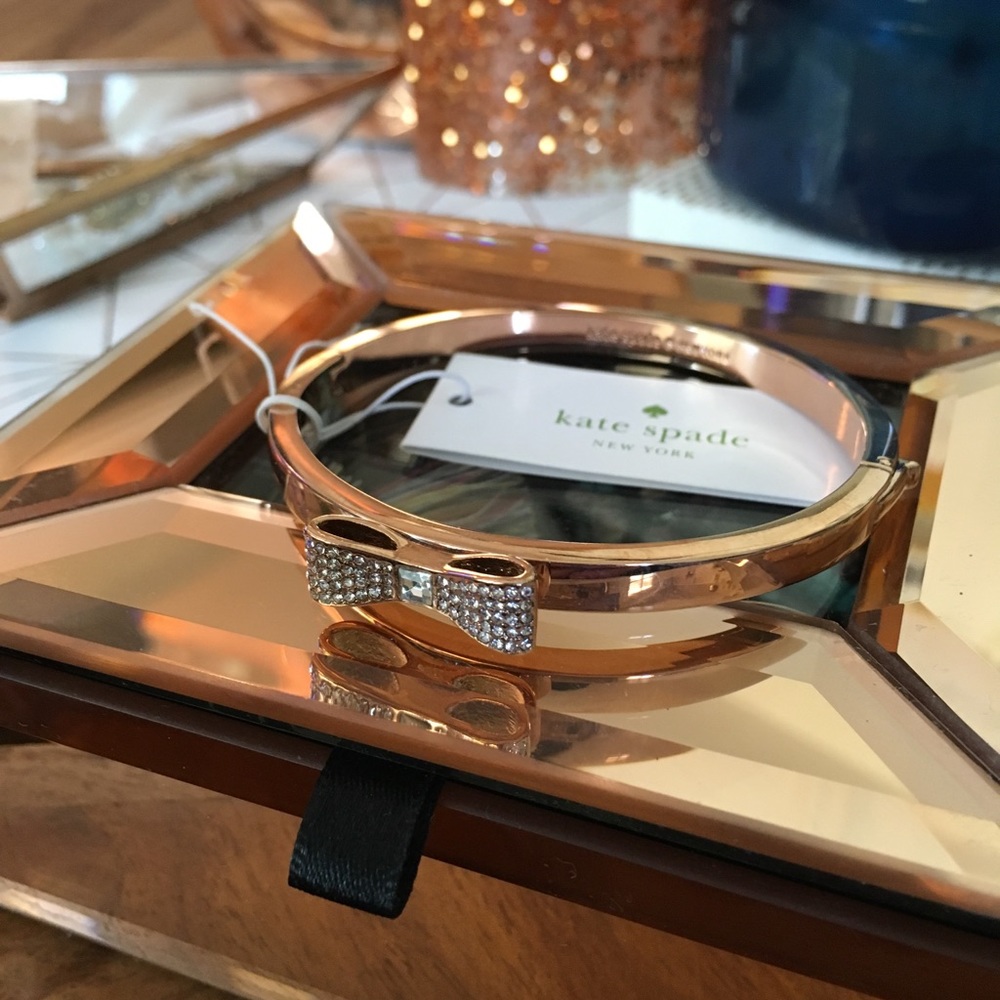 Kate Spade ♠️ 🌹 rose gold and 💎 🎀 bracelet